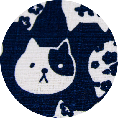 Monedero gato azul