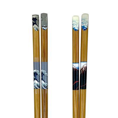 Set de 2 pares de palillos: Fuji y Ola de Bambu