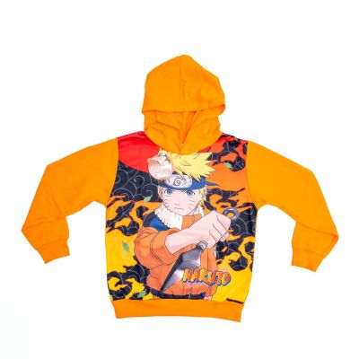 Sudadera junior Naruto con capucha naranja