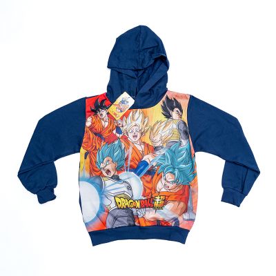Sudadera junior Dragon Ball con capucha azul marino