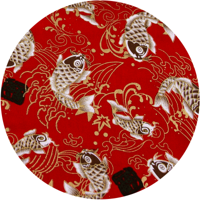 Furoshiki carpa rojo