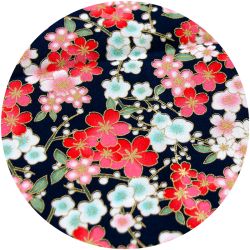 Furoshiki sakura azul-rojo