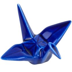 Hashioki reposa palillos Grulla origami azul