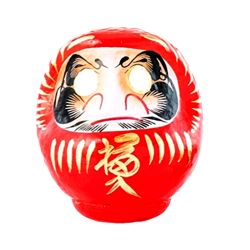 Detalla Super Gran daruma de la buena suerte rojo