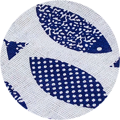 Funda palillos Hashibukuro pez azul