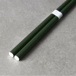 PRO08622-Palillos lacados en verde y blanco