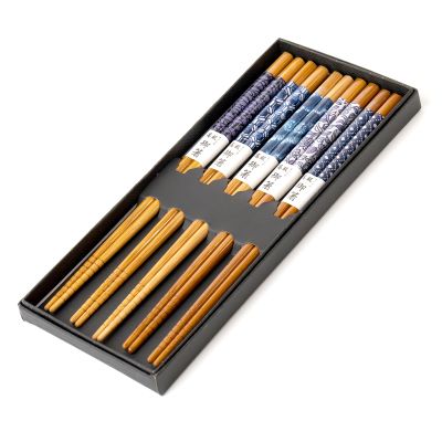 Pack de 5 palillos Palillos Azul y Morado