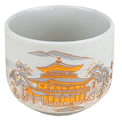 Set tazas de té - templo dorado