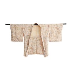 Haori marfil floral