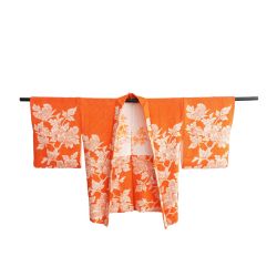 Haori naranja floral