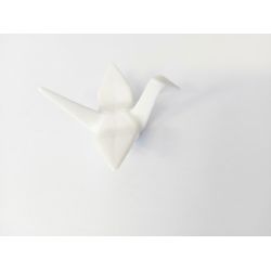 Hashioki reposa palillos Grulla origami blanca