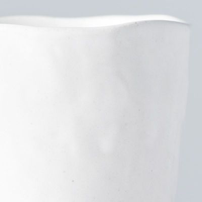Taza Lopsided blanca - cerámica natural