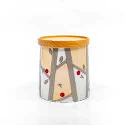 Taza Bosque con tapa-posa de madera